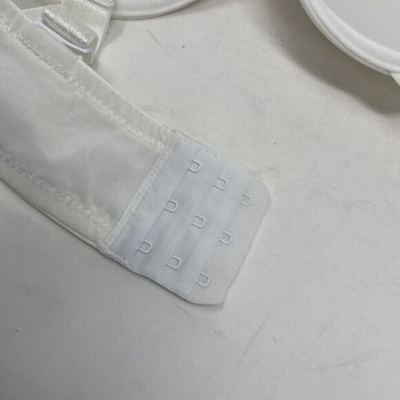 FREDRICKS OF HOLLYWOOD Bra Womens 34 DD White Underwire NEW Padded Mesh Trim - Picture 7 of 9